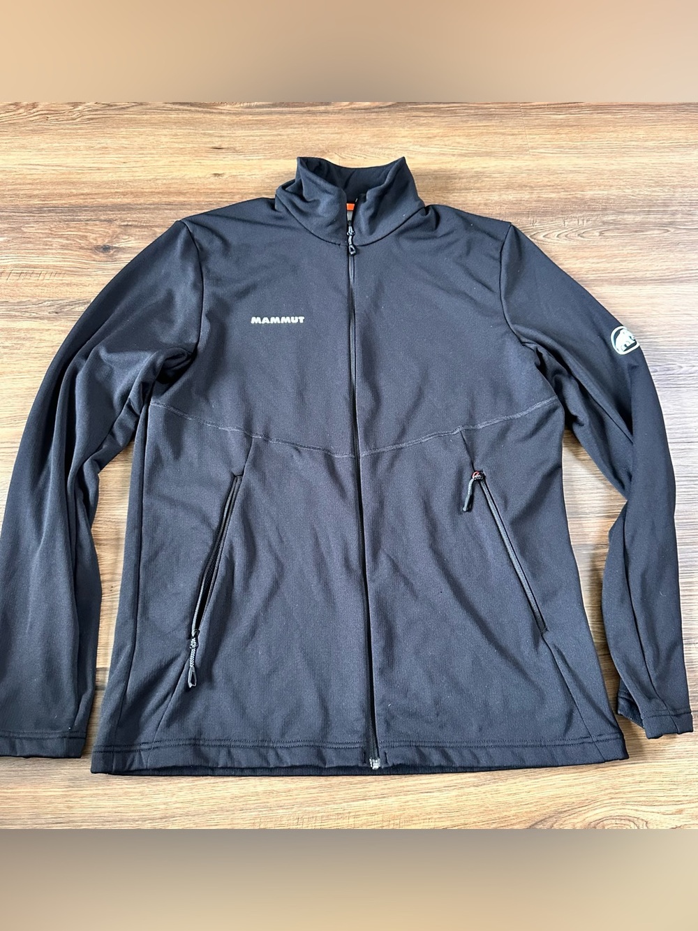 Mammut Aconcagua Light ML Polartec Fleece Jacket Men Large Black Zip Up GORP EUC